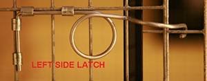 25 Pack Stainless Steel Wire Door Cage Latches Left by RNL RabbitNippLes