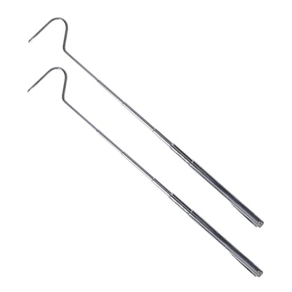 2pcs Telescopic Snake Hook Extendable Snake Catcher Material Reptile Catching Tool