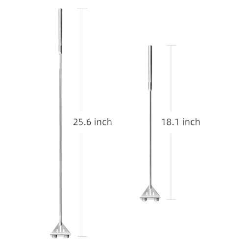 Kirecoo 25.6" Stainless Steel Aquarium Algae Scraper with 10 Blades | Adjustable Handle, For Glass Fish Tanks, Effortless Algae Removal, Aquarium Cleaning Tool, Extra Replacement Blades Included