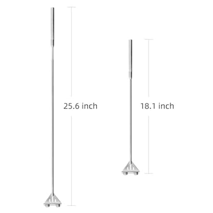 Kirecoo 25.6" Stainless Steel Aquarium Algae Scraper with 10 Blades | Adjustable Handle, For Glass Fish Tanks, Effortless Algae Removal, Aquarium Cleaning Tool, Extra Replacement Blades Included