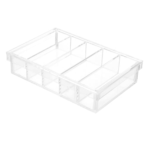 Acrylic Incubation Box with Lid for Lab Use 5 Compartments Specimen Dish Easy to Clean Cell Culture Dish for Experiments and Personal Use