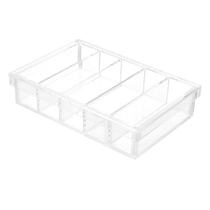 Acrylic Incubation Box with Lid for Lab Use 5 Compartments Specimen Dish Easy to Clean Cell Culture Dish for Experiments and Personal Use
