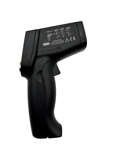 Sper Scientific 800131 Infrared Non-Contact High Temp Thermometer 12:1/1742°F with Color LCD and Laser Sight – Industrial Temperature Gun for HVAC, Automotive, Electrical, Cooking & More
