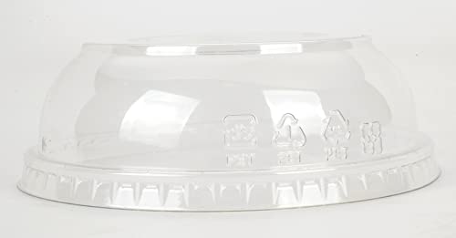 Golden Apple, 32oz. Ultra Clear Recycled PET Plastic Round Deli Container and Dome Lid Combo - 15sets - size: 32oz & Dome lids