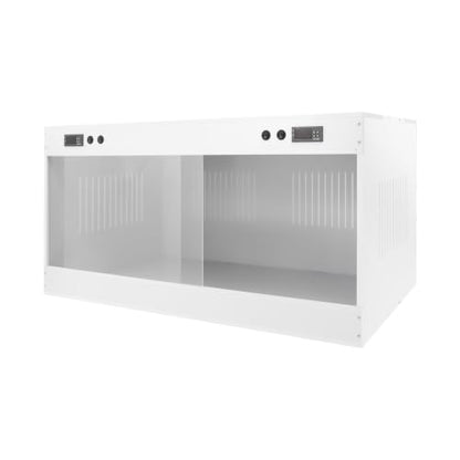 Intelligent PVC Reptile Enclosure System, 39.6 Inch Bearded Dragon Tank | with Dual Independent Temperature Control & Memory Function, Screw Base Bulb Holders for Reptile Habitat (39.4x19.7x19.7in)
