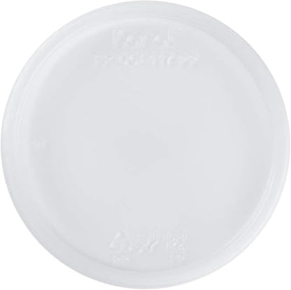Karat FP-DCL117-PP Flat Lid for 8 oz.- 32 oz. PP Deli Containers, 0.3" Height, 4.61" Width, 4.73" Length (Pack of 500) - size: Universal Lid (Fits 8-32 oz)