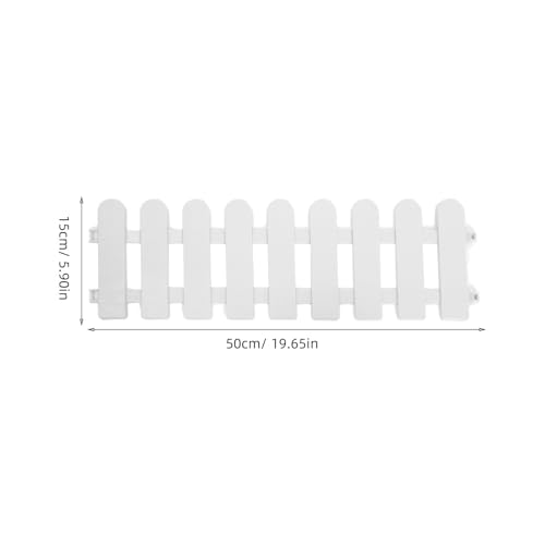 UPKOCH Garden Fence Panel 6-Pack Outdoor Plastic Pet Barrier for Small Dogs Tortoises Exercise Pen Portable Easy Installation 19.68X5.11 Inches