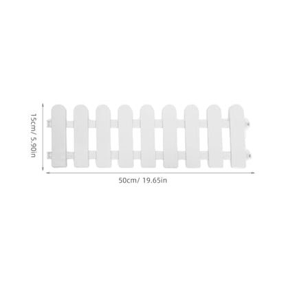 UPKOCH Garden Fence Panel 6-Pack Outdoor Plastic Pet Barrier for Small Dogs Tortoises Exercise Pen Portable Easy Installation 19.68X5.11 Inches
