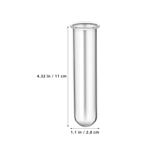 5PCS Glass Tubes for Plants, Propagation Tubes for Plants | Glass Test Pipe Vase for Scientific Experiments, Desktop Party Home Office Decor, Flowers Desktop, Indoor Hydroponic Station