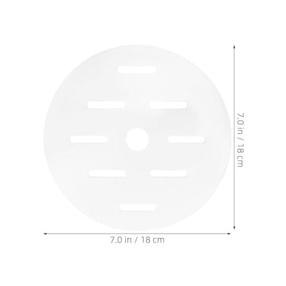 Fish Tank Lid: 18cm/7.1" Round Aquarium Lid Cover with Hole - Transparent Acrylic Tank Protective Cover for Fish Bowl Terrarium - size: 18.00X18.00X0.30CM