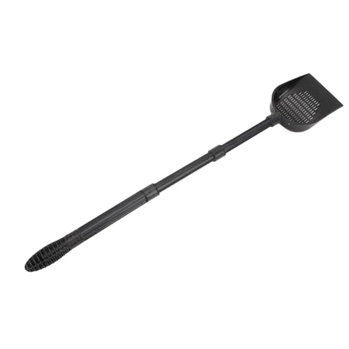 Aquarium Sand Scooper, Premium PVC Terrarium Substrate Cleaner with Quick Drainage System and Removable Extension Rod, for Fish Tank Small Pets and Beach Toys