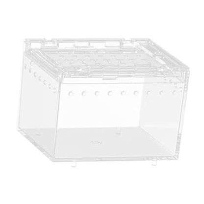 Reptile Breeding Box Enclosure Cage Portable Breathable Reptile Terrarium Animal Habitat Cage for Chameleons Snake Container, 7cmx8cmx10cm - size: 7cmx8cmx10cm