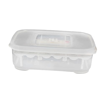 DOITOOL Transparent Breeding Isolation Box Incubator for Snakes and Lizards Hatching Box with Thermometer for Reptiles Holds Up to Eggs Easy to Clean and Observe