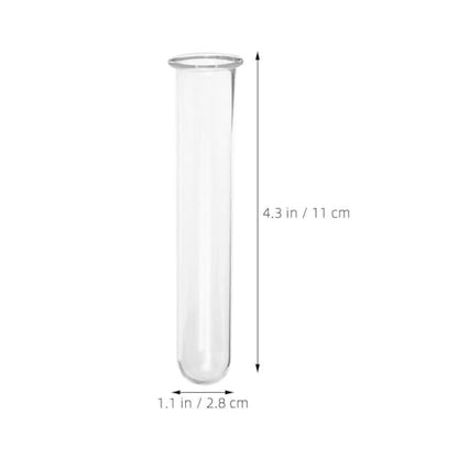 4-Pack Glass Test Tube Vases for Plant Propagation Hydroponic Planter Tubes Indoor Flower Display Terrarium Plant Holders 4.33In