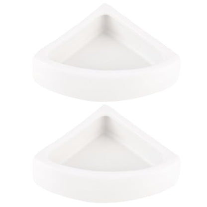 Zerodeko 2pcs Anti-Escape Reptile Feeding Bowl: Ceramic Reptile Food Or Water Bowl for Gecko Bearded Dragon - Mealworm Feeder Prevents Food Scatter