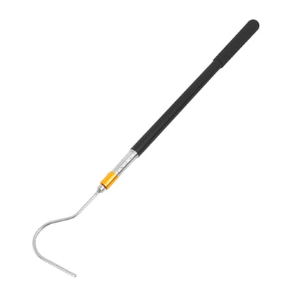 Adjustable Stainless Steel Snake Catching Tool with Telescoping Hook for Safe Handling of Various Snake Retractable for Reptile Enthusiasts