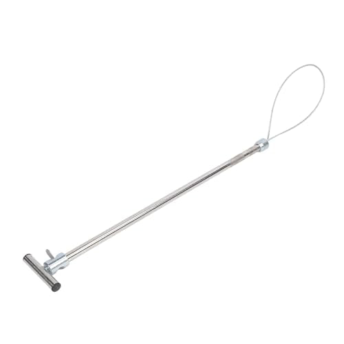Tnfeeon Stainless Steel Animal Catcher Pole Adjustable Length Dog Catcher Tool with Thickened Wire Rope for Pigs Reptiles Animal Control (T Handle Without Pull Rope 67cm) - size: T Handle Without Pull Rope 67cm