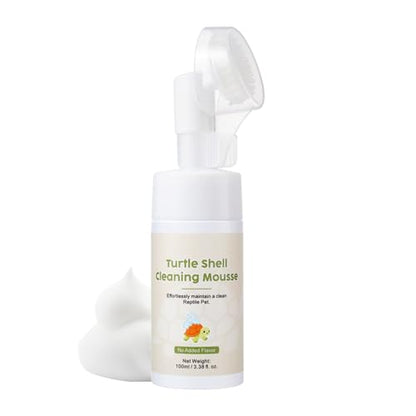 Reptile Cleaner Liquid - 100ml Gentle Moisturizing Reptiles Foaming Cleanser, 1Piece Hydrating Wash for Maintenance, Tropical Scent Pump with Soap Free Formula, Care Tool, Hygiene Mist for Tank