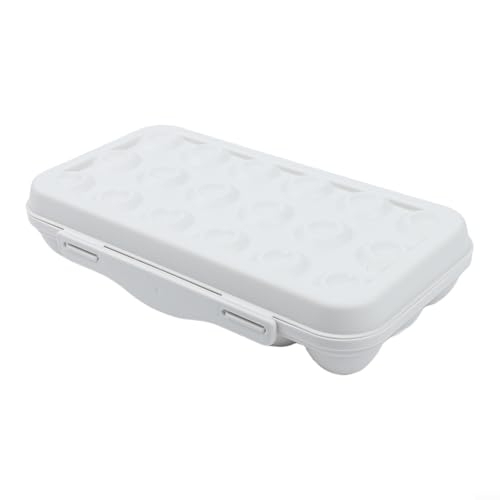 Portable Egg Storage Box With 18 Grids Egg Protector Case Tray Container Secure Egg Transport Outdoor Trips And Activities(18 Grey) - size: 18 Grey