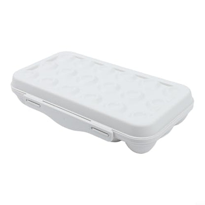 Portable Egg Storage Box With 18 Grids Egg Protector Case Tray Container Secure Egg Transport Outdoor Trips And Activities(18 Grey) - size: 18 Grey