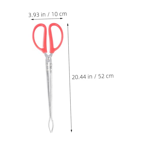 LIOOBO Reptile Feeding Tongs Snake Catching Tools Stainless Steel Reptile Tweezers Long Tweezers for Terrarium