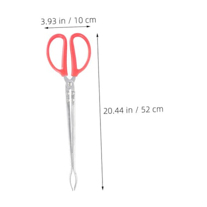 LIOOBO Reptile Feeding Tongs Snake Catching Tools Stainless Steel Reptile Tweezers Long Tweezers for Terrarium