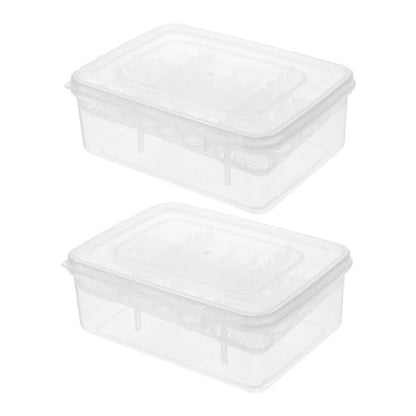 2pcs Reptile Hatching Breeding Box Compartments Transparent Incubation Tray for Easy Observation Reusable and Easy to Clean Reptile Tool for Lizards and Snakes