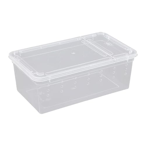 Reptile Feeding Box, Breeding Box, Transport Box, Portable Transparent Terrarium, Habitat Cage, Container for Frogs, Style D - size: Style D