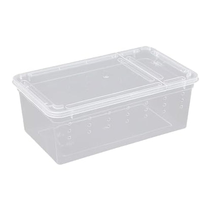 Reptile Feeding Box, Breeding Box, Transport Box, Portable Transparent Terrarium, Habitat Cage, Container for Frogs, Style D - size: Style D