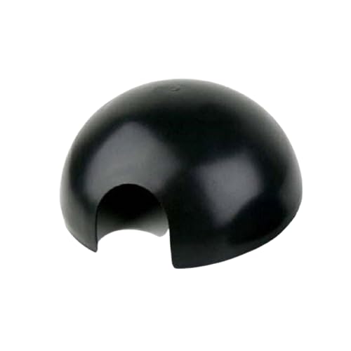 Jungle Bob - Round Hide Box for Reptiles & Snakes - Durable Plastic - Creates A Dark Retreat to Reduce Pet Stress - Economical Reptile Hides for Terrariums - Large - 10.5" x 4.5" - size: Large, style: 1 Pack