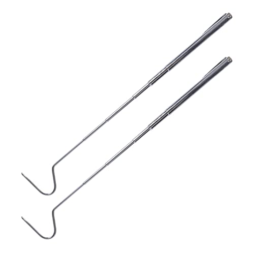 Cabilock 2pcs Telescoping Snake Reptile Catchers Lightweight Hook for Safe Handling of Snakes and Lizards Portable Catching Tools for Outdoor Use