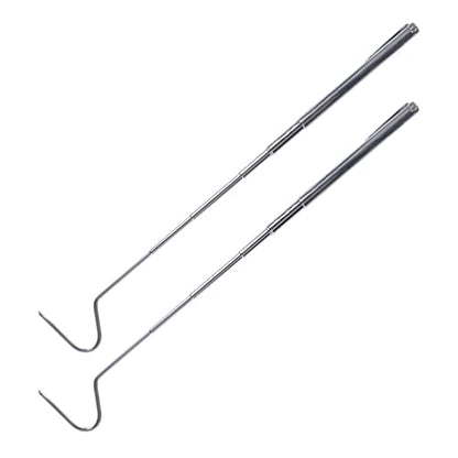 Cabilock 2pcs Telescoping Snake Reptile Catchers Lightweight Hook for Safe Handling of Snakes and Lizards Portable Catching Tools for Outdoor Use