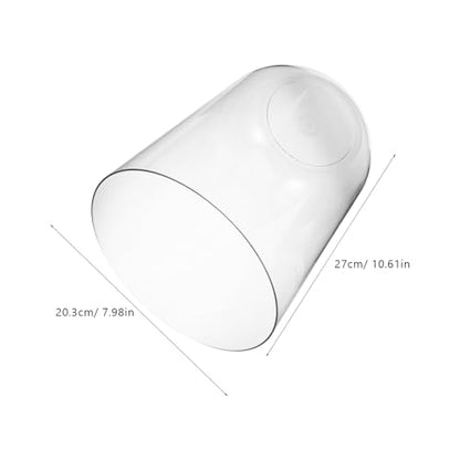 Creative Cylindrical Turtle Aquarium Tank 8l Plastic Ecosystem Terrarium Desktop Fish Bowl for Turtle Habitat and Betta Starter Tank