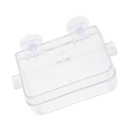 Plastic Reptile Feeding Bowl with Suction Cup for Escape Prevention, Sturdy Lizard and Snake Feeder, Versatile Use in Terrariums and Gecko Habitats