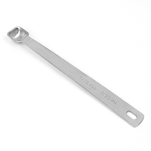 1PCS 1/16tsp(0.3ml) Tiny Measuring Spoon, Small Teaspoon for Tiny Amounts | High Precision, Food-Grade Stainless Steel, ‌Rust-Free, Dishwasher-Safe, Easy-Read Markings, Multi-Purpose, Sturdy & Durable - size: 1/16tsp|0.3ml