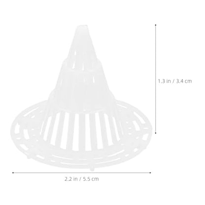 POPETPOP Flower Pot Hole Mesh Pad | Keeping Soil from Flowing, 50 Pack Drainage Pads and Pot Fillers - size: 5.50X4.70X3.40CM