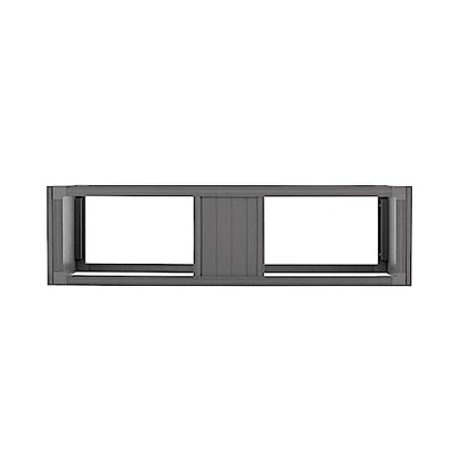New Age Pet ECOFLEX Two Medium Reptile Enclosures with Matching Stacker Combo Set in Grey - color: Grey, size: Medium