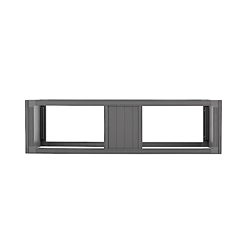 New Age Pet ECOFLEX Two Medium Reptile Enclosures with Matching Stacker Combo Set in Grey - color: Grey, size: Medium