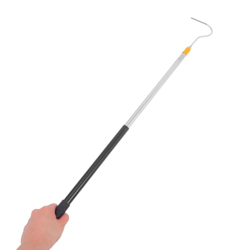 GALPADA 1.5m Professional Snake Catcher Pole Retractable Hook for Snake Handling Stroller Hook Reptile Accessories