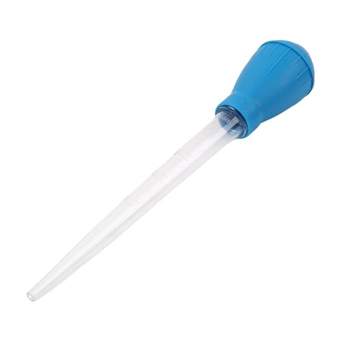 2Pcs Manual Fish Tank Cleaning Tools,30ml Aquarium Water Changer,21 Inches Multifunction Siphon Dropper for Fish Bowl Waste Remover,Aquarium Bottom Gravel Waste Clean,Coral Feeder(Blue)