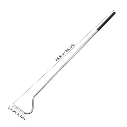 Retractable Stainless Steel Snake Hook Extension Catching Tool Portable Black Professional Reptile Handling Equipment for Snake Keepers