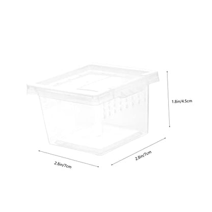 IMIKEYA Reptile Breeding Box Escape Lid PET Display Cage for Spiders Lizards and Insects Sturdy Container for Reptile Feeding and Breeding for Terrarium Use