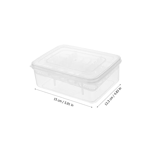 Kisangel 2pcs Reptile Egg Incubator with Compartment Hatching Box for Lizards and Tortoise Eggs Durable Transparent Easy to Clean and Reusable Breeding