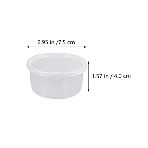 UKCOCO 20pcs Reptile Feeding Boxes Semi-Transparent Breeding Container with Ventilated Design for Lizards Snakes and Pets Quarantine Habitat