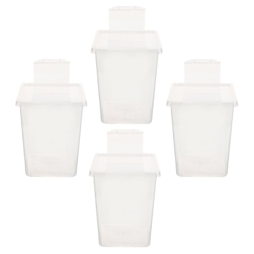 4pcs Plastic Spider Terrarium Set with Multihole Ventilation Design and Crystal Observation for Tarantulas and Crickets Space Saving Insect Terrarium Suitable for Terrestrial