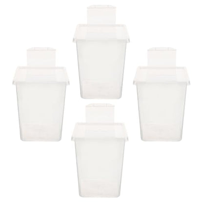 4pcs Plastic Spider Terrarium Set with Multihole Ventilation Design and Crystal Observation for Tarantulas and Crickets Space Saving Insect Terrarium Suitable for Terrestrial