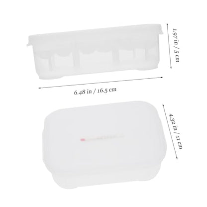 Reptile Hatching Box with Compartments Transparent Design for Easy Visibility Lightweight Incubation Tray for Lizards Snakes and Eggs Includes Temperature Gauge