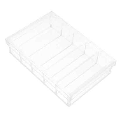 BETOOKY Acrylic Fish Incubation Box with Lid, Specimen Container for Observation and Cultivation, 5 Compartments, Resistant to Breaking, Versatile Use Laboratory Hatchery Box