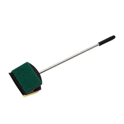 MiOYOOW Fish Tank Algae Scraper, Double Sided Aquarium Cleaning Tool with Long Handle, Reusable Water Tank Scrubber for Glass Acrylic Plastic Tanks - color: 50*7.5cm/19.68*2.95"
