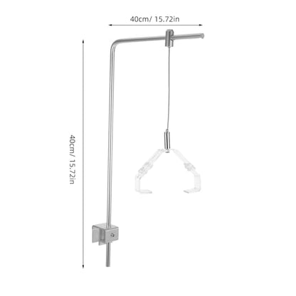 BESPORTBLE 2Pcs Aluminum Alloy Aquarium Light Stand - Adjustable Fish Tank Mount for 10 Gallon Tanks, Professional Plant Light Holder & Reptile Lamp Stand, Clip on Fish Lamp Bracket